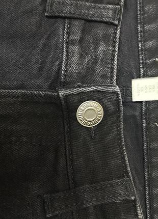 Джинсовые шорты бермуды h&amp;m черные 3