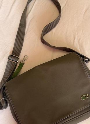Сумка через плече крос-боді lacoste vintage messenger