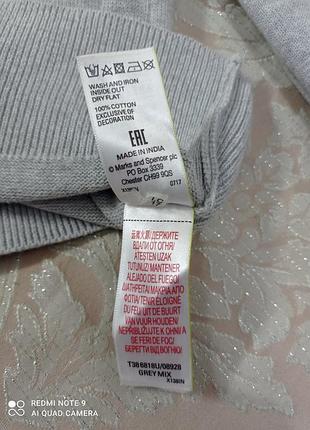 Свитер вышит бисером per una m&amp;s 100%котон 10