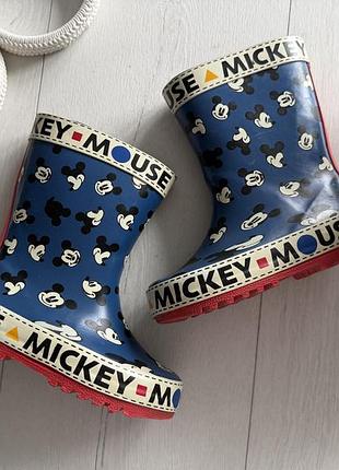 24 (15,5 см) гумові чобітки з міккі  disney (дисней)  артикул 28437