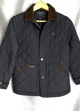 Стьобана куртка polo ralph lauren з вельветовим коміром