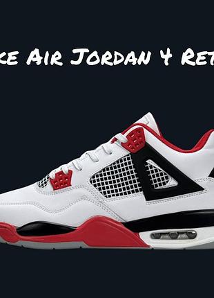 Nike air jordan 4 retro fire red 5