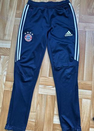 Спортивні штани для підлітків adidas футбольні сині 158-164