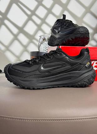 Водонепроникні кросівки nike acg mountain fly 2 new gtx dark grey black