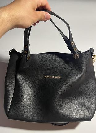 Сумка michael kors жіноча чорна 7