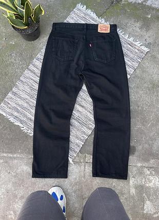 Вінтажні прямі чорні джинси levis 751 великого розміру