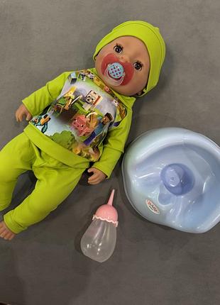Пупс baby born zapf creation з аксесуарами хлопчик