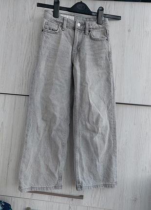 Серые джинсы zara для девочки 6-7р 122см