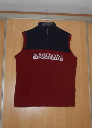 Флісова кофта/фліска napapijri fleece polo ck original m-l пайта columbia x mammut x carhartt