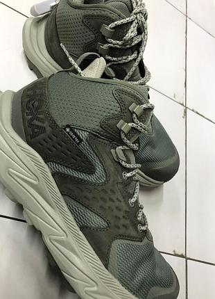 Чоловічі трекінгові черевики hoka anacapa 2 mid gtx.розмір: 42;45 1/3 ;46 2/3..матеріал: шкіра(нубук)