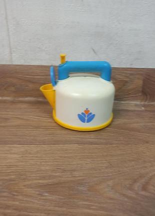 Вінтажний іграшковий чайник зі свистком fisher-price fun with food whistling tea kettle