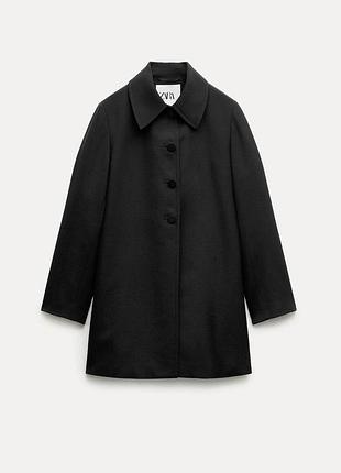 Легке пальто тренч з вовни zara