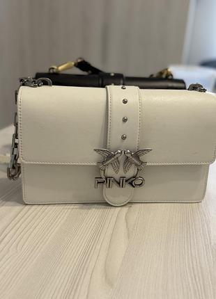 Сумка для жінок pinko love bag зі шкіри, біла, оригінальна