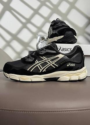 Водонепроникні кросівки asics gel-nyc gtx dark grey black