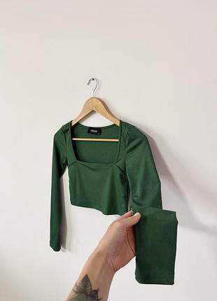 Вкорочена кофтинка в рубчик🌿