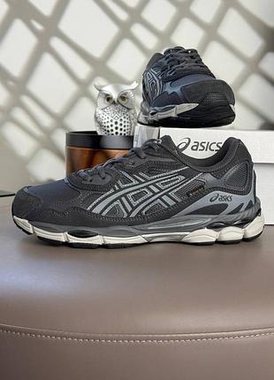Водонепроникні кросівки asics gel-nyc gtx dark grey white