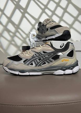 Водонепроникні кросівки asics gel-nyc gtx beige black metallic