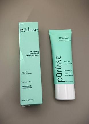 Purlisse aha + pha flash facial exfoliating mask маска-эксфолиант 50 мл