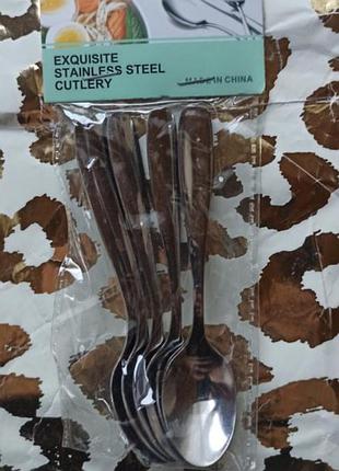 Столове приладдя: набір столових ложок exquisite stainless steel cutlery