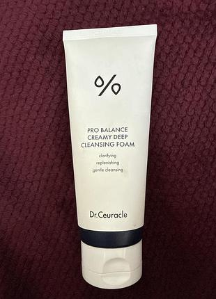 Гель для вмивання dr.ceuracle pro balance creamy cleansing foam з пробіотиками
