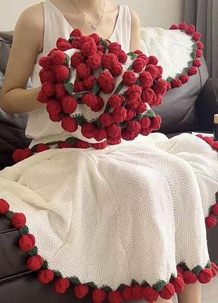 Подарочный плед-букет 5