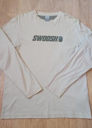 Кофта чоловіча лонгслів nike swoosh