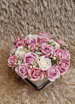 🌹 букет із мильних троянд 🌹