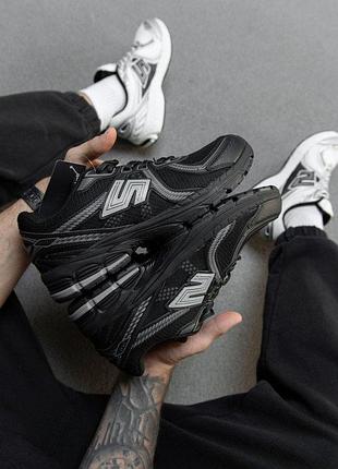 Мужские кроссовки custom silver / black нп4902