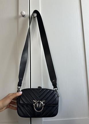 Шкіряна сумка pinko camera bag
