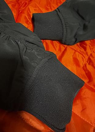 Куртка чоловіча bershka бомбер чорна, m 3