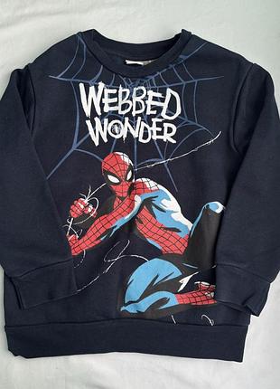 Світшот lc waikiki людина павук spiderman на 6-7 років (116-122 см) стан нової