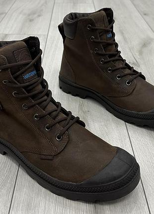 Мужские кожаные водонепроницаемые ботинки palladium pampa sport cuff wp lux (28 см)