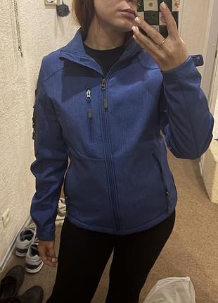 Куртка жіноча crane softshell синя