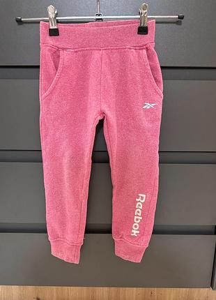 Reebok розовые брюки на девочку на 2 года 92 см оригинал
