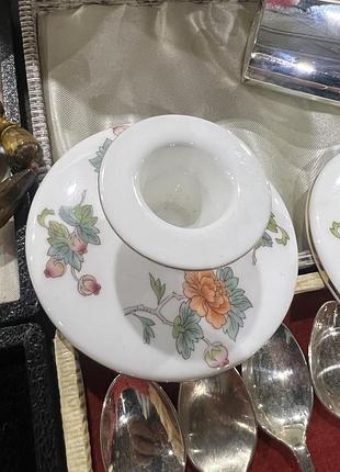 Пара подсвечников wedgwood kutani crane