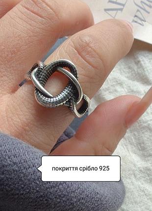 Кільце у вінтажному стилі регулювання розміру кольцо покриття срібло 925 каблучка