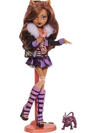 Лялька для дівчинки monster high clawdeen wolf reproduction doll