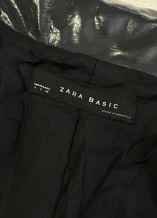 Куртка жіноча zara basic чорна шкіряна