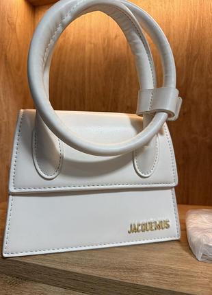 Сумка jacquemus біла 2