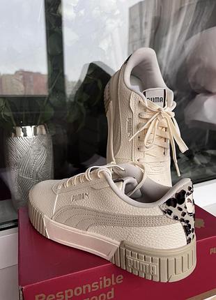 Кросівки жіночі puma шкіряні леопардові