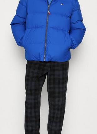 Брюки чоловічі tommy hilfiger tommy jeans вельветові у клітинку темно-сині