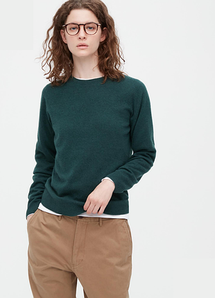 Светр жіночий uniqlo кашеміровий зелений
