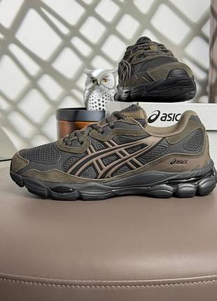Водонепроникні кросівки asics gel-nyc gtx m khaki grey
