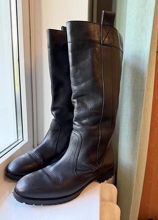 Зимові шкіряні чоботи navyboot (італія/швейцарія), р. 41 – на вовні