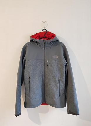 Куртка чоловіча the north face сіра з червоним, розмір s