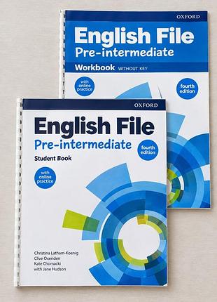 Комплект підручників ( підручник +зошит ) english file pre -intermediate