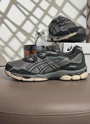 Водонепроникні кросівки asics gel-nyc gtx m grey beige
