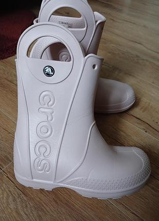 Сапоги резиновые, кроксы crocs р с13 наш 30