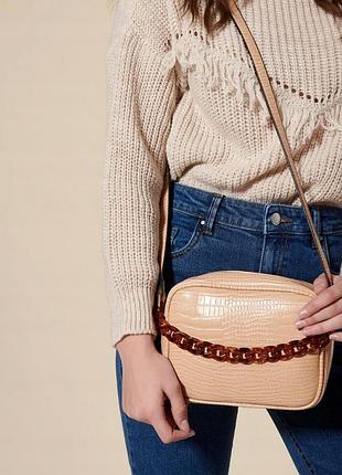 Сумочка жіноча stradivarius бежева. нова