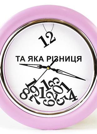 Годинник зі зворотним ходом та яка різниця! ц031 (рожевий)